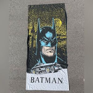 Batman Batmobile Vtg 1992 DC Comics  28.5”x 62” Wall Hanging Flag Tapestry